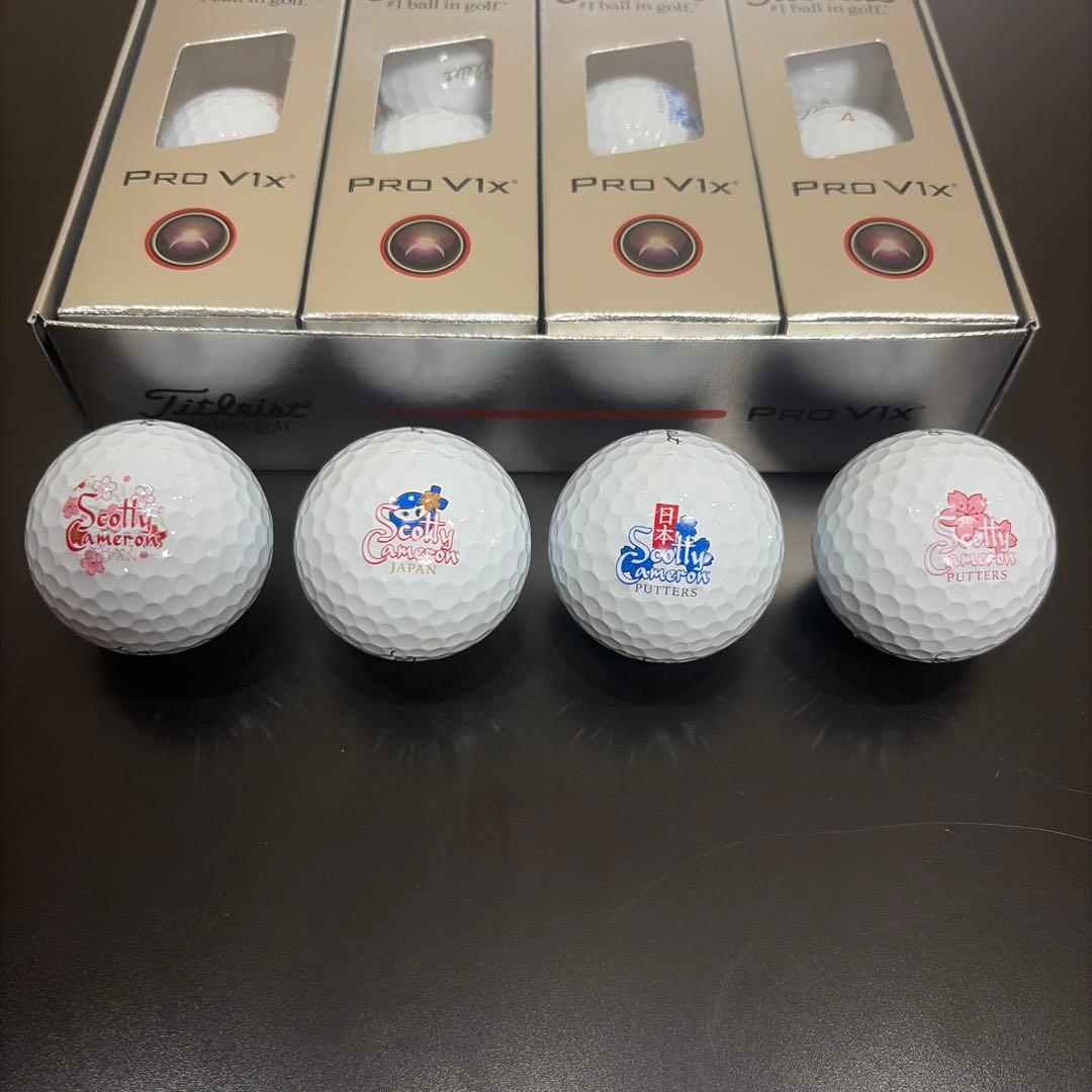 タイトリストPro V1 X スコッティキャメロン ゴルフボール 1ダース