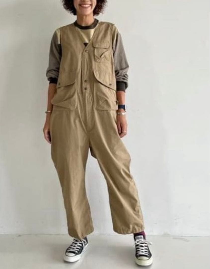 タグあり✴︎未使用✴︎コットンウェザー ハンティングベスト オールインワン