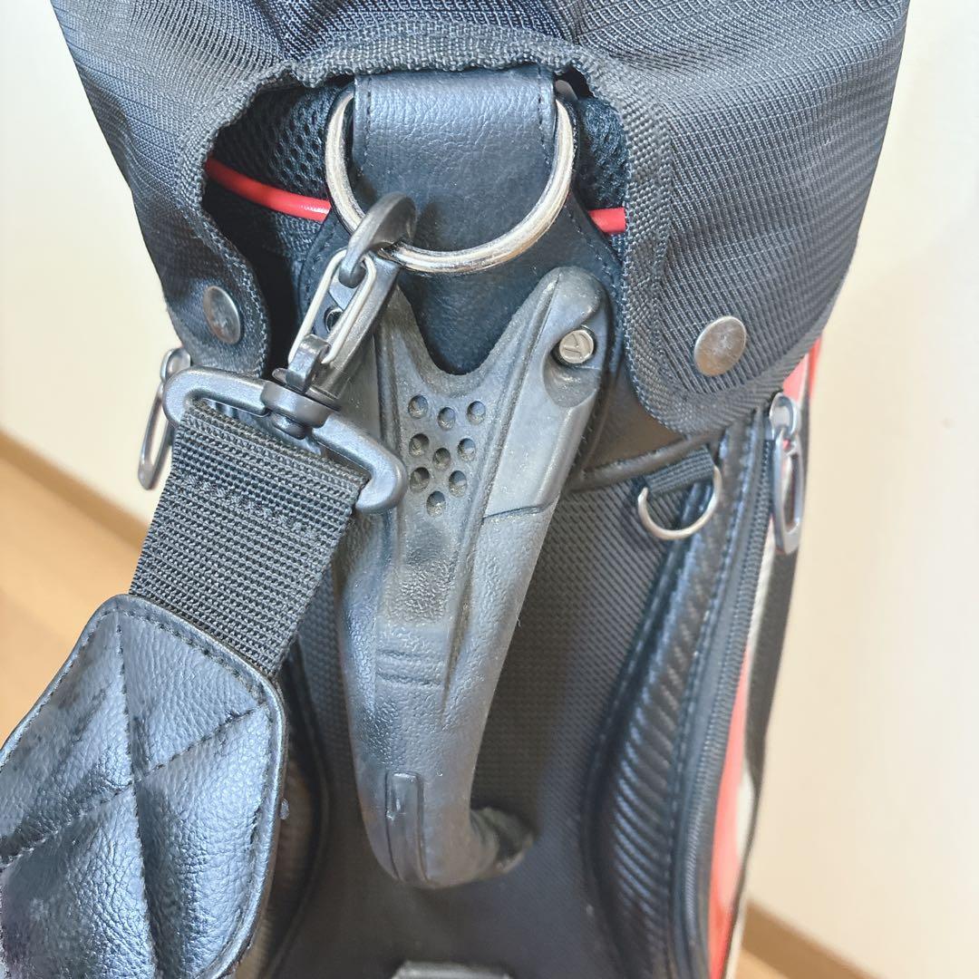 K447 TaylorMade キャディバッグ 赤 黒