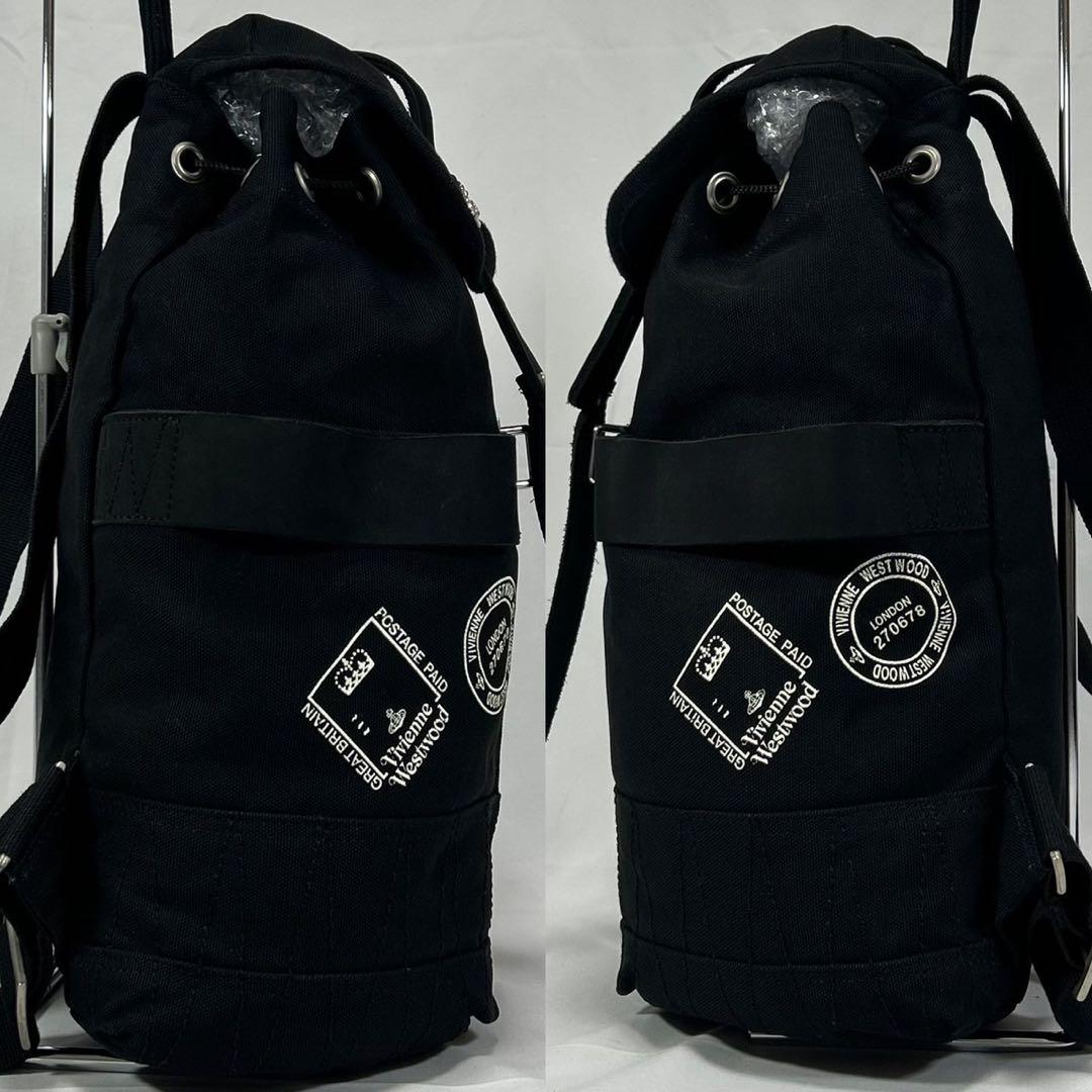 【極美品】ヴィヴィアンウエストウッド オーブ バックパック リュック 大容量 黒