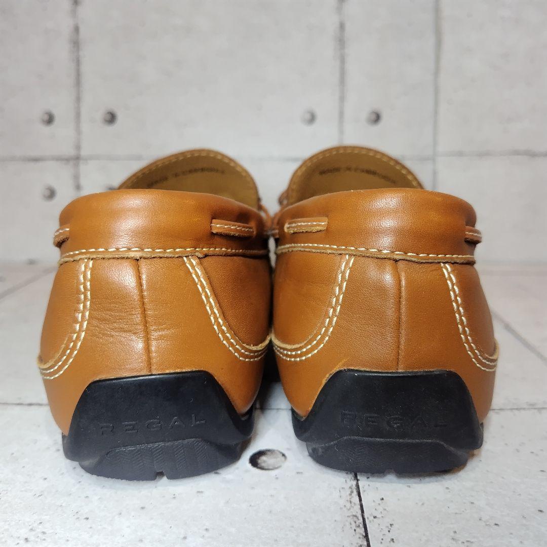 【極美品】 リーガル REGAL ドライビングシューズ 25.5cm ブラウン
