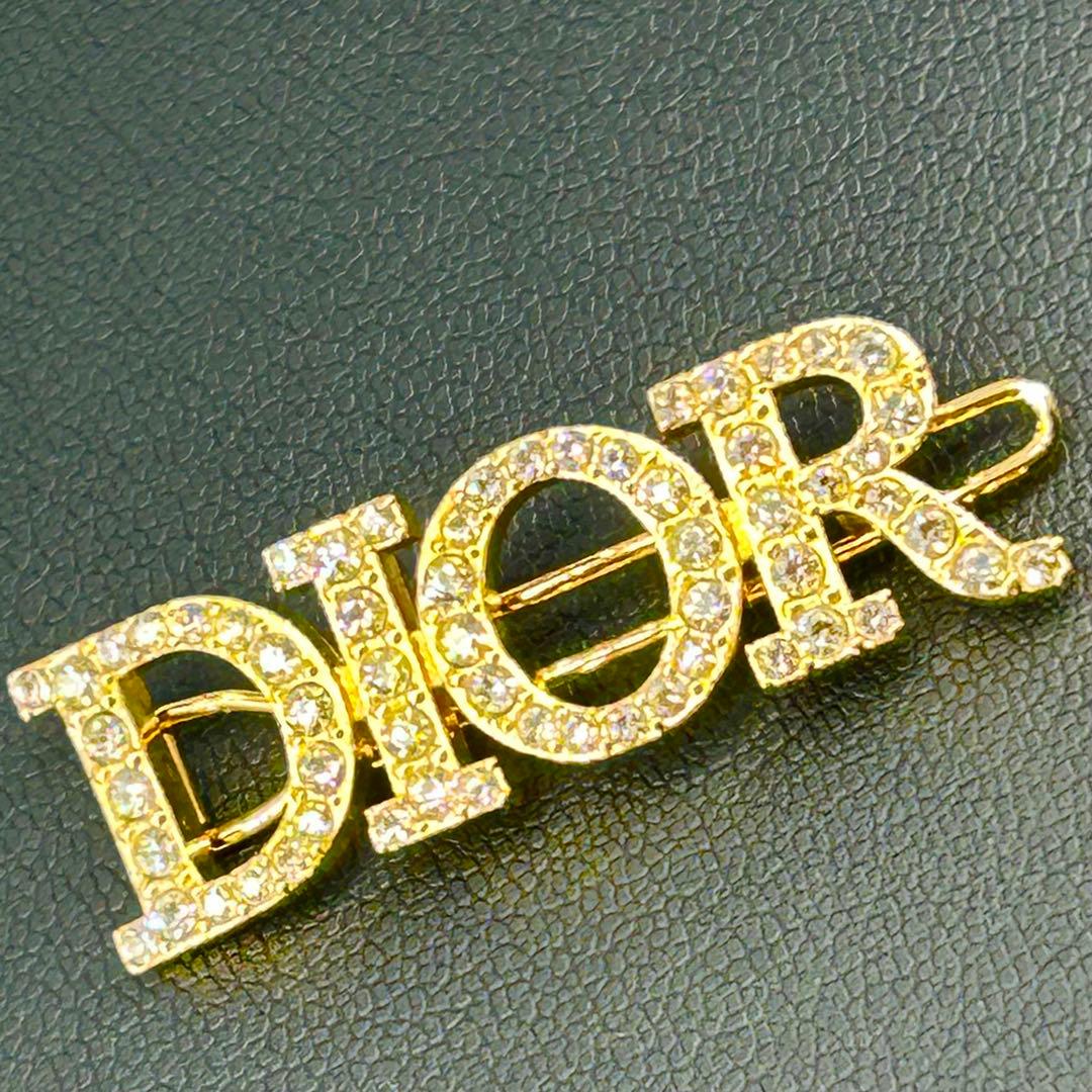 【新品同様】定価67000円 正規品 Dior ヘアクリップ バレッタ ゴールド
