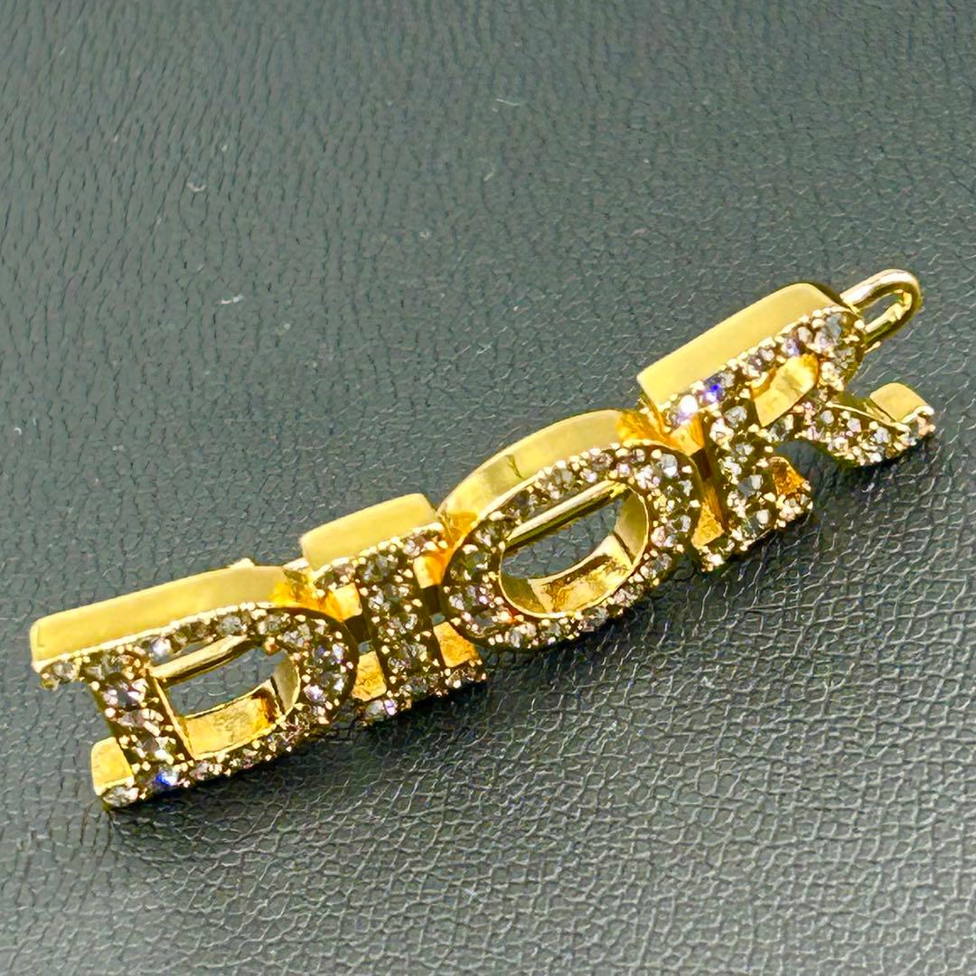 【新品同様】定価67000円 正規品 Dior ヘアクリップ バレッタ ゴールド