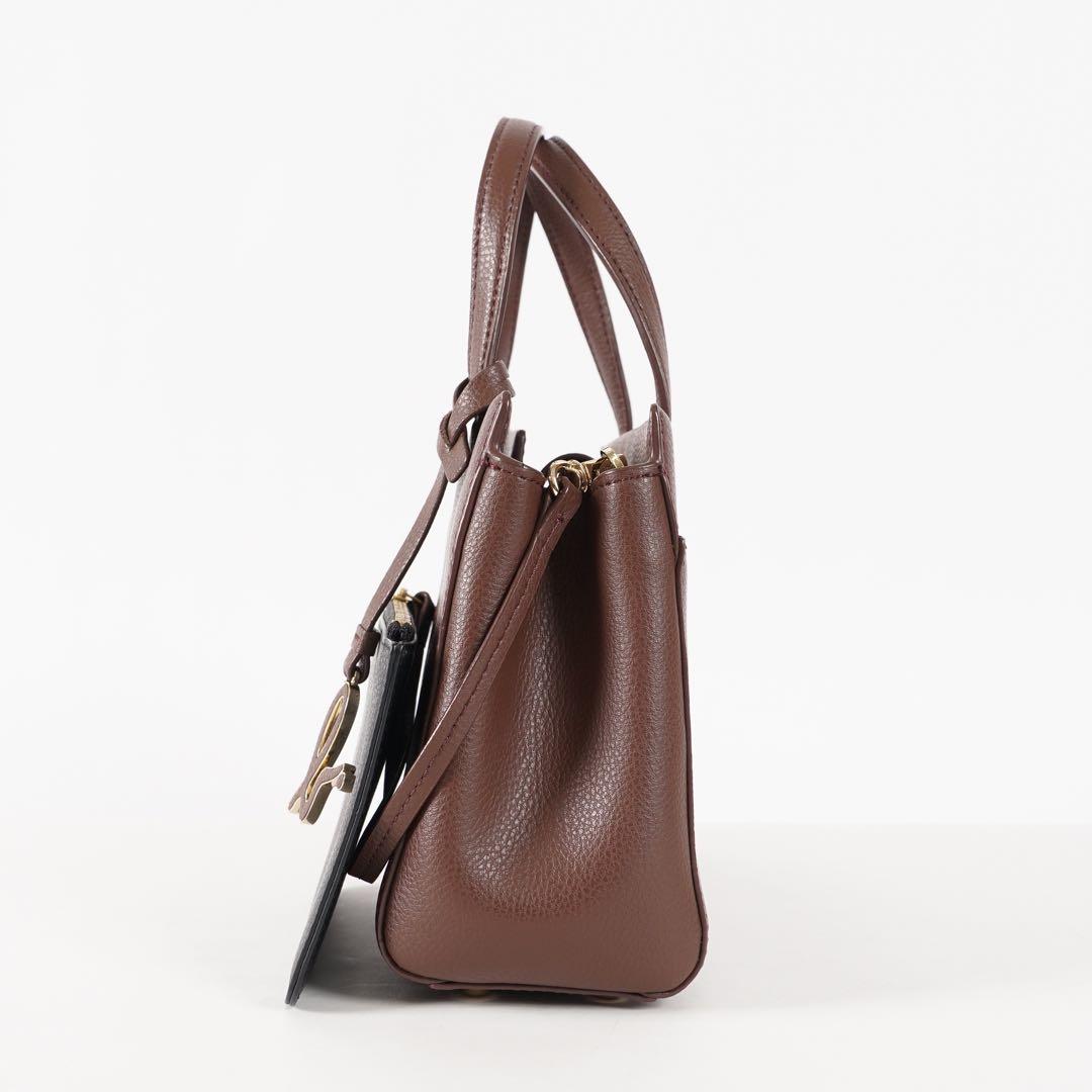 【未使用✨】アニエスベー 保存袋付き 2wayバッグ レザー ブラウン