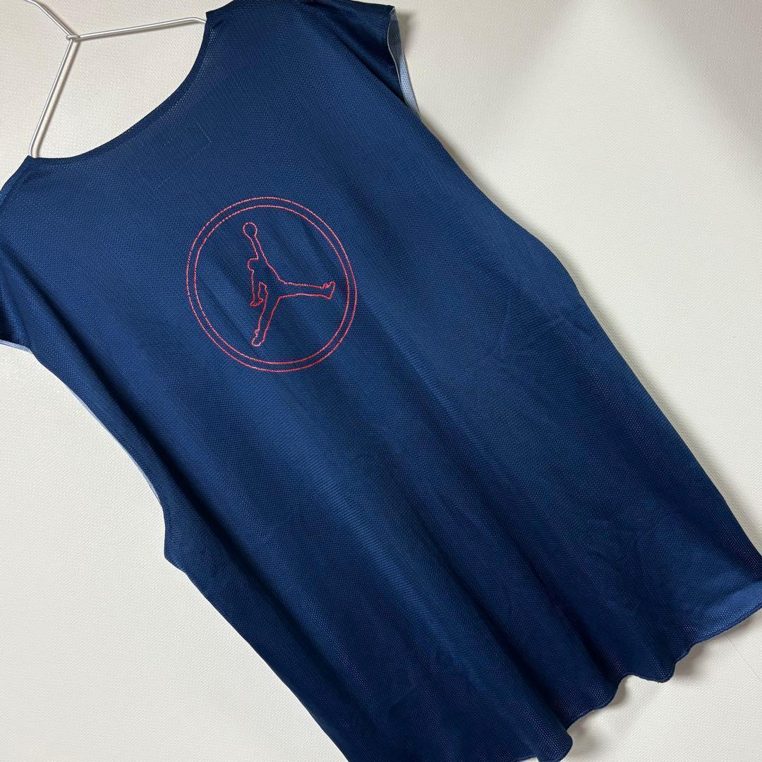 JORDAN リバーシブル タンクトップ バスケ ネイビー グレー XXL 希少