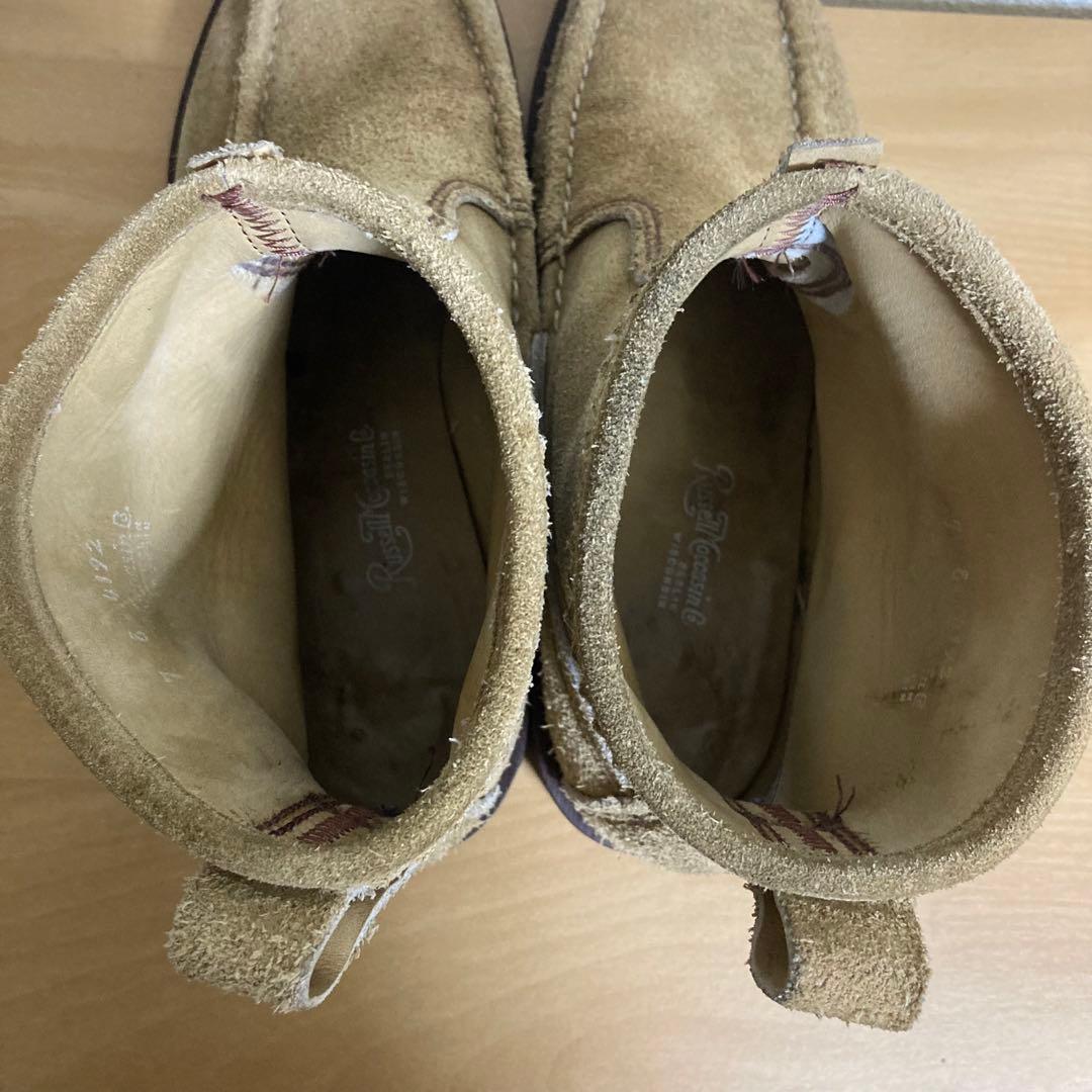 靴 RUSSELL MOCCASIN KNOCK A BOUT US7E 25.0
