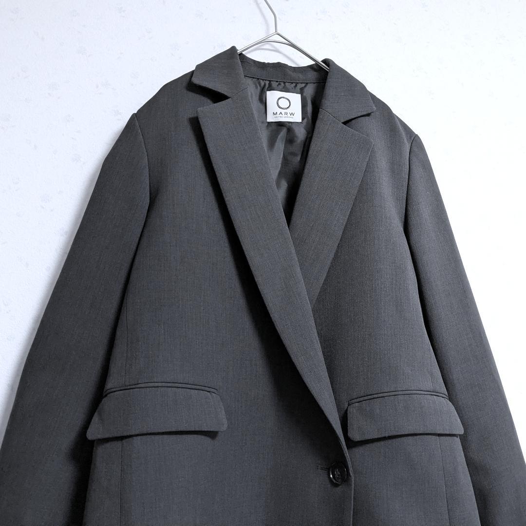 今季 マルゥ ユナイテッドアローズ バック アシンメトリー ジャケット 34