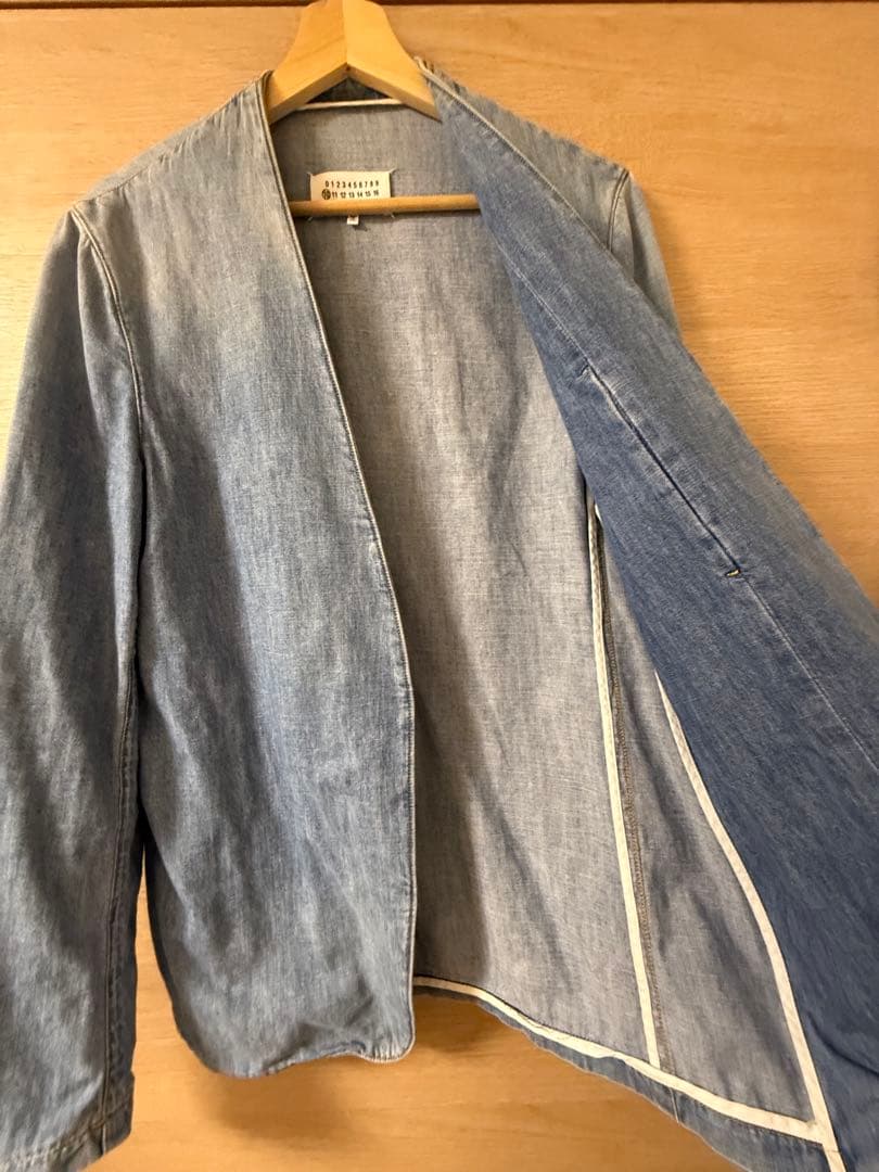 Maison Margiela マルジェラ　デニム　ノーカラージャケット 48
