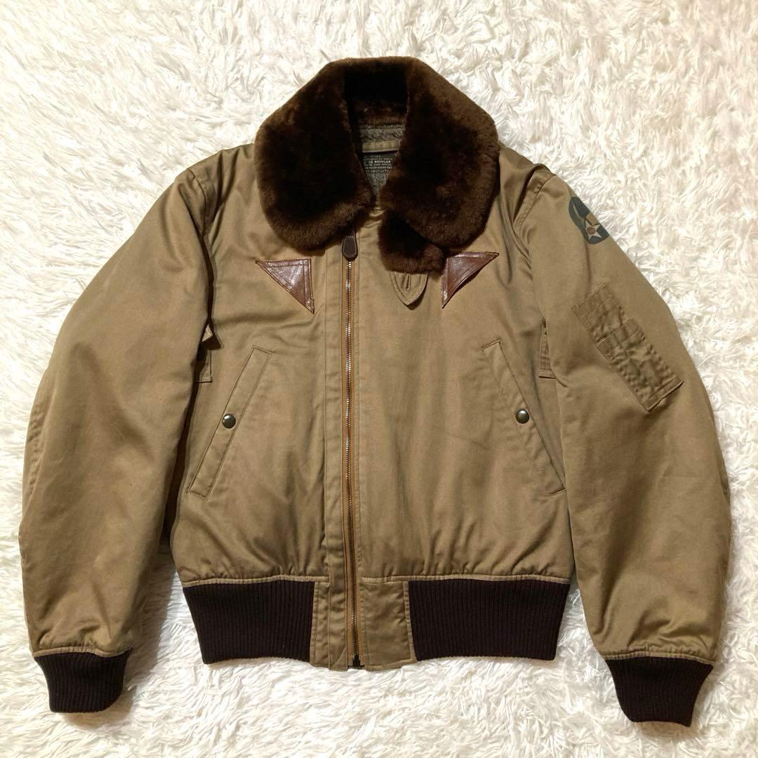 【希少M品番／良品バズリクソンズ】 B-15A M13767 ベージュ38