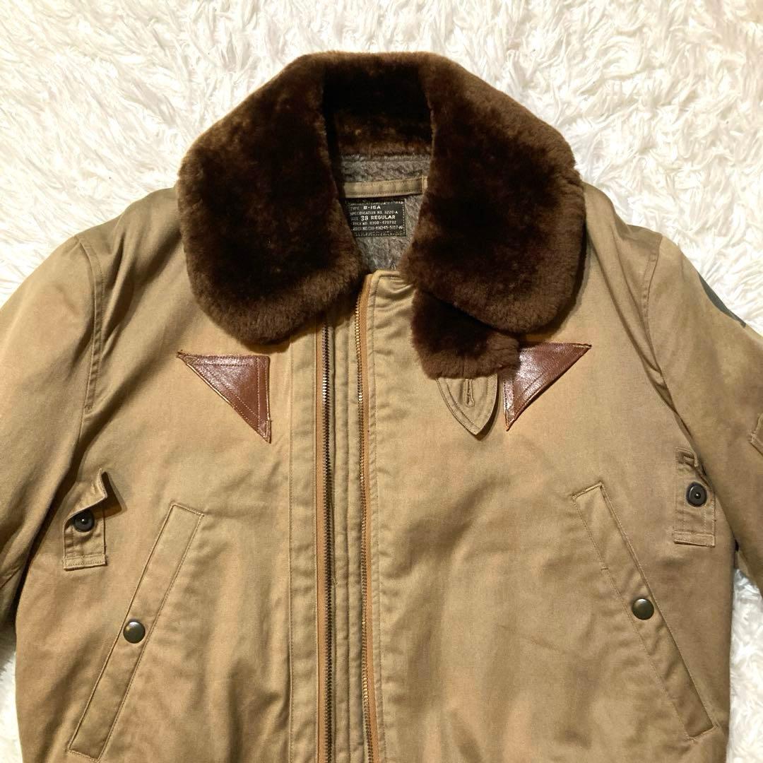 【希少M品番／良品バズリクソンズ】 B-15A M13767 ベージュ38