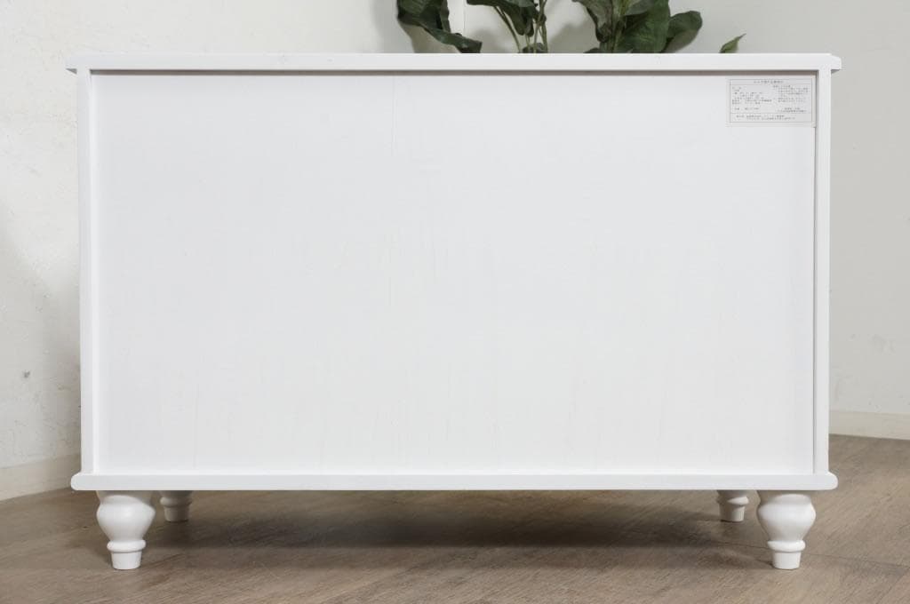 【新品訳あり】幅88cm 3段6杯 チェスト アンティーク風 ホワイト