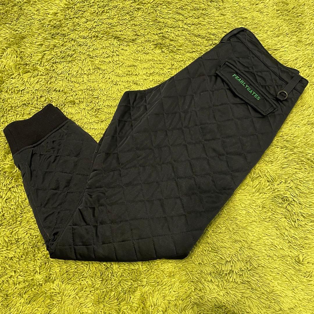 PEARLEY GATES キルティング中綿 ジョガーパンツ ネイビー サイズ1
