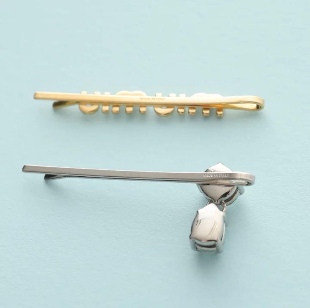 MIUMIU ミュウミュウ ヘアピン 2個組 ヘアクリップ ヘアアクセサリー