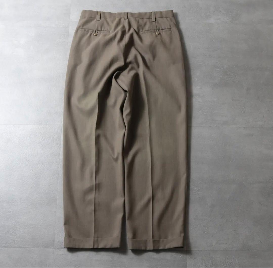 【落ち感◎】Perry Ellis 2タックスラックス W33L30 グレージュ