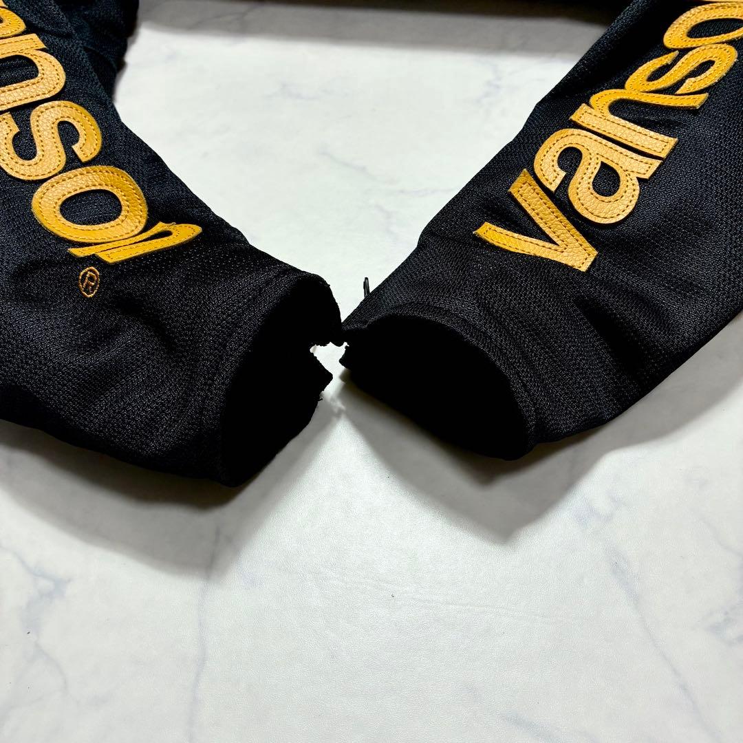極美品/XL✨VANSON ライティングジャケット ロゴ ワンスター 近年 黒