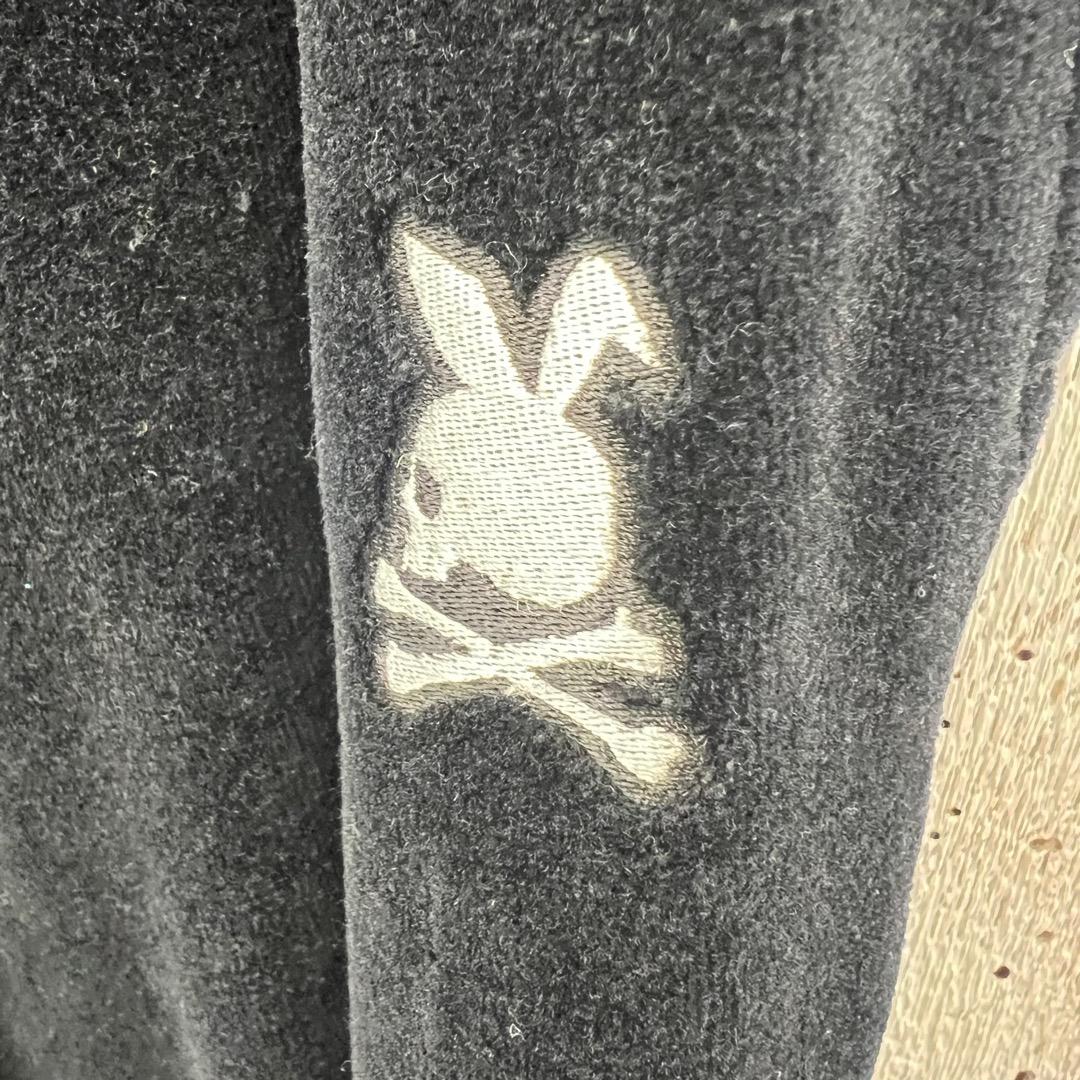 ネイバーフッド×マスターマインド スカルバニーレオパード切替ベロアトラックパンツ