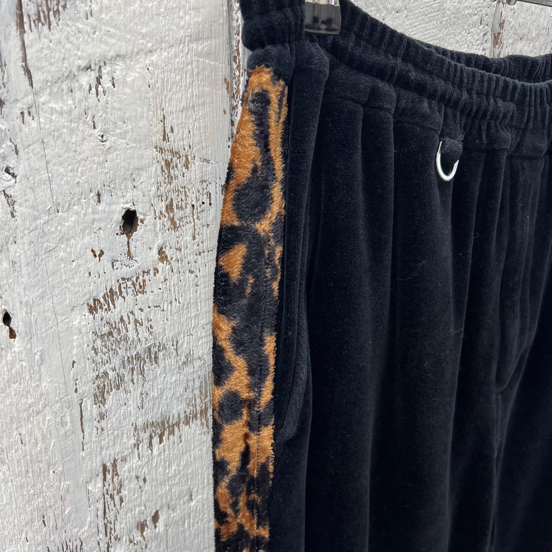 ネイバーフッド×マスターマインド スカルバニーレオパード切替ベロアトラックパンツ