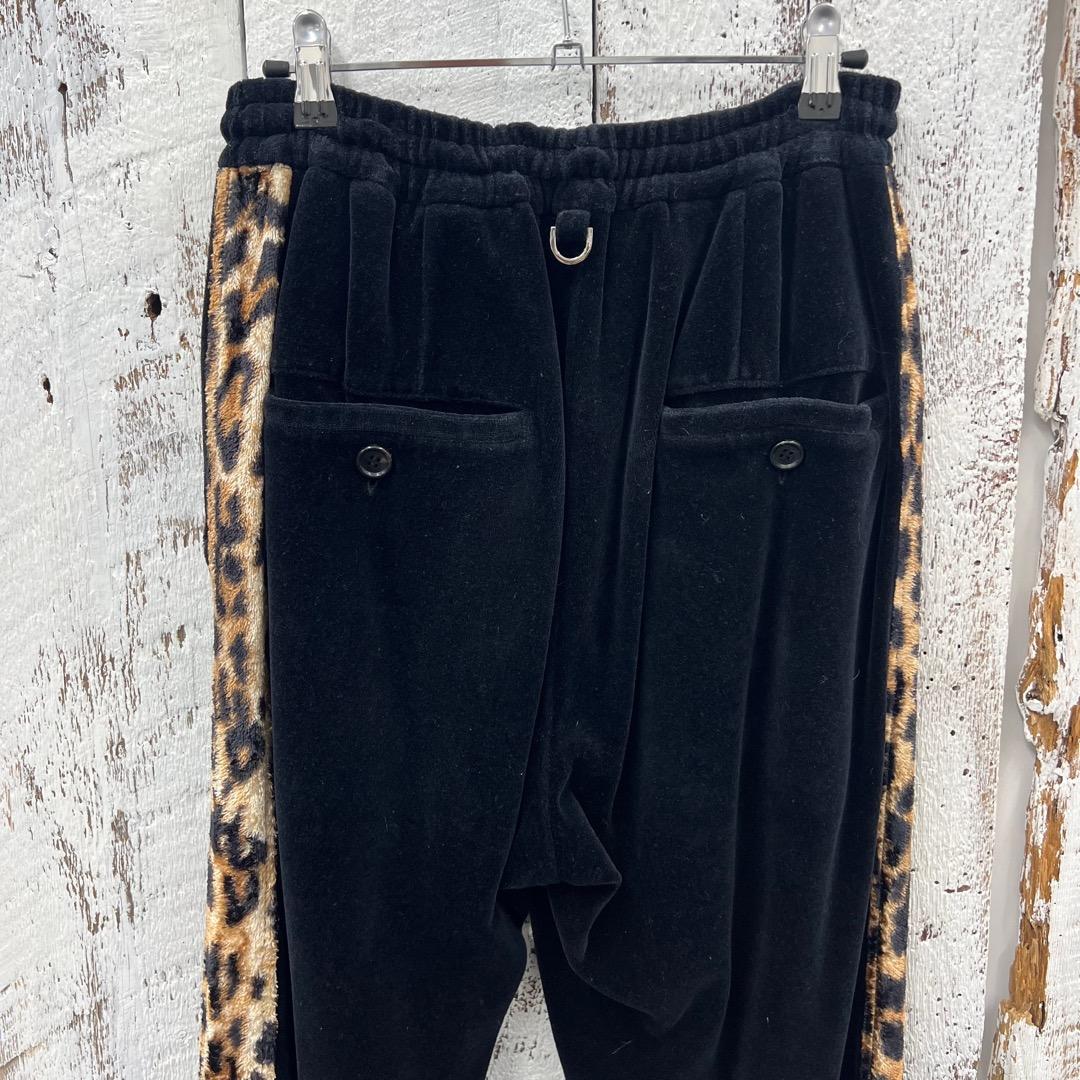 ネイバーフッド×マスターマインド スカルバニーレオパード切替ベロアトラックパンツ