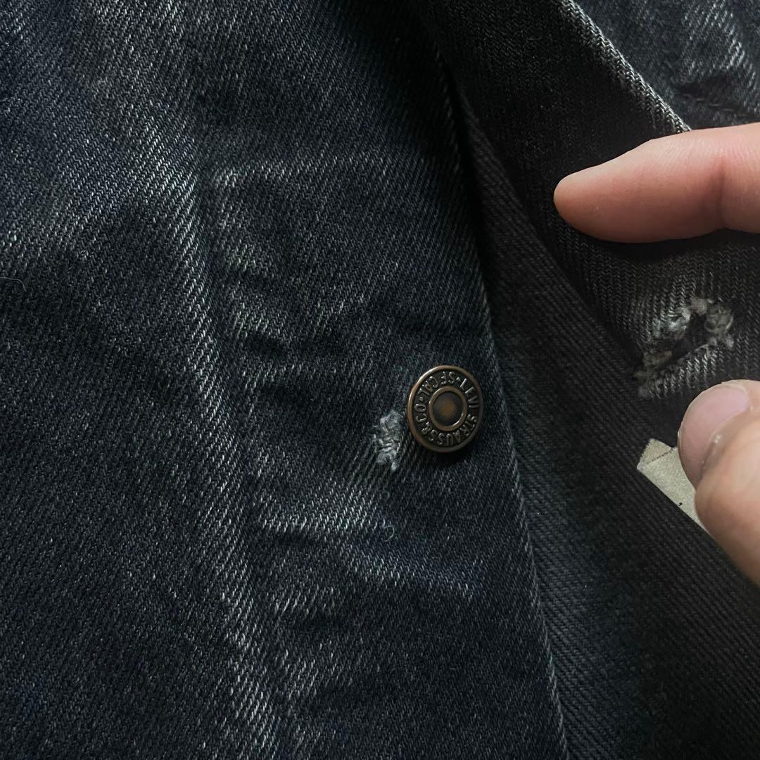 Levi's 70507 USA製 ブラック デニムジャケット 90s 後染め