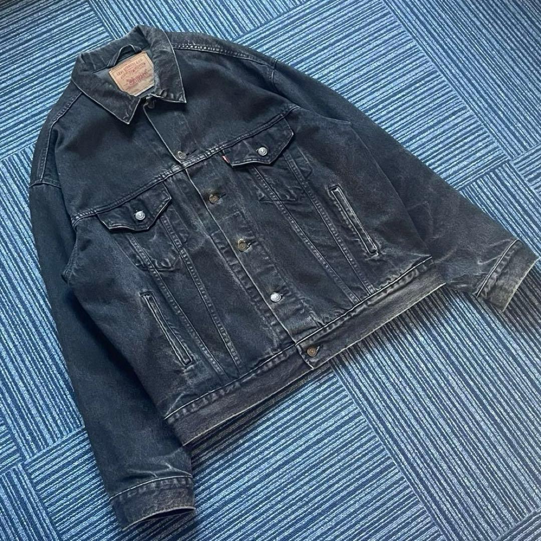 Levi's 70507 USA製 ブラック デニムジャケット 90s 後染め