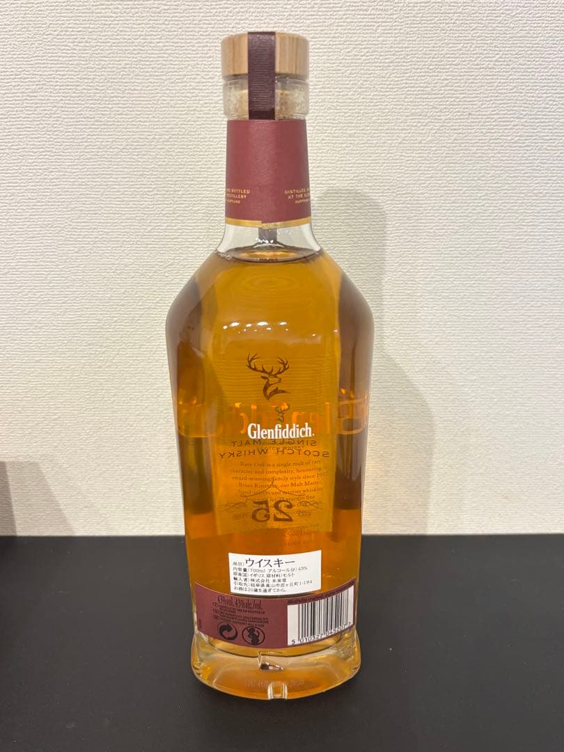 【未開栓】グレンフィデック25年レアオークウィスキー700ml