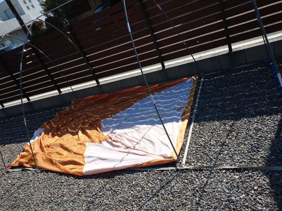 希少 お洒落 ヴィンテージ テント タープ キャンプ BBQ ダンロップ