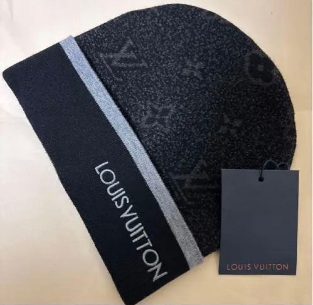 LV ブラック ニットビーニー　新品未使用