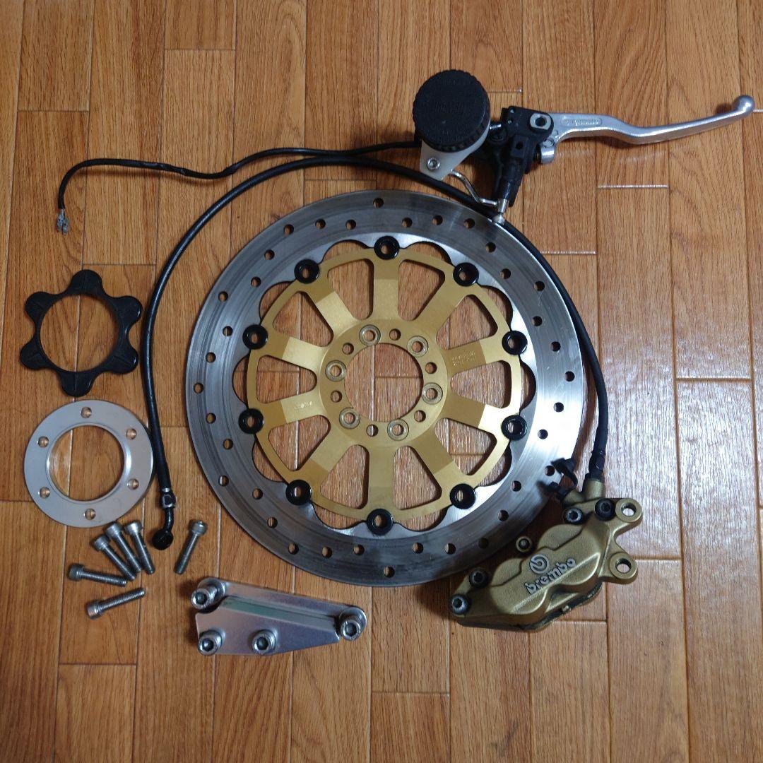 ひぐSR400 ブレンボ ブレーキキャリパー、マスターシリンダーフルセット