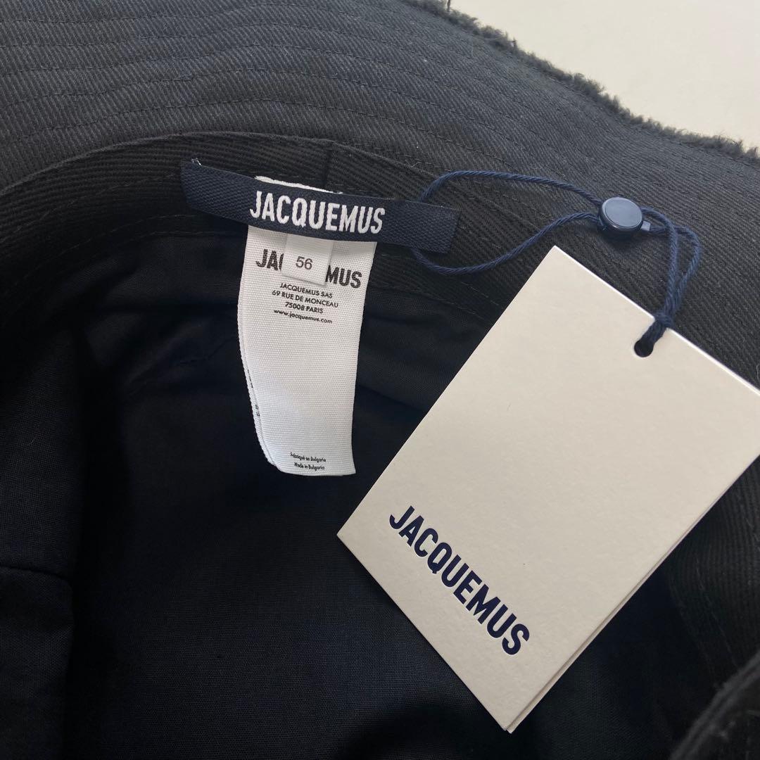 新品　JACQUEMUS ジャックムス フリンジハット　ブラック　黒　帽子
