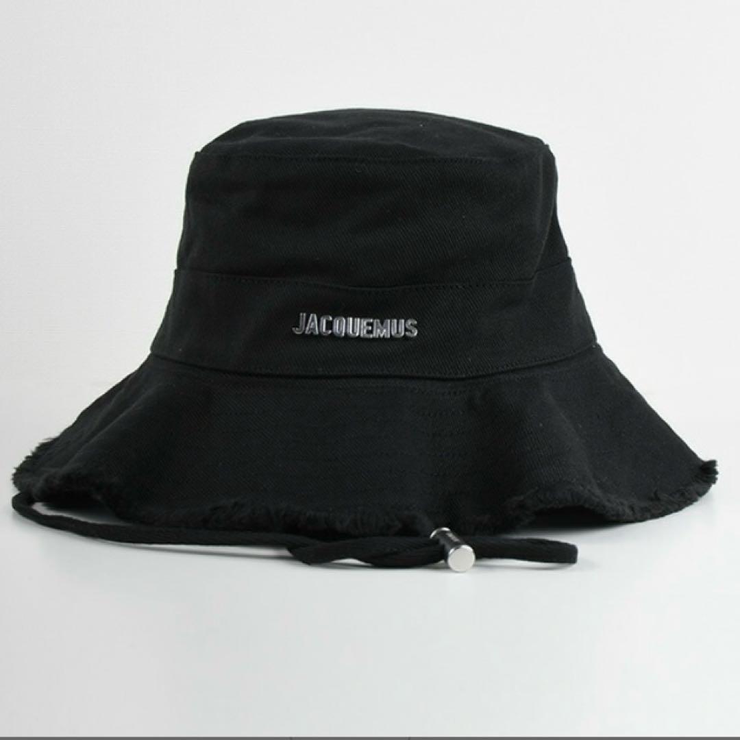 新品　JACQUEMUS ジャックムス フリンジハット　ブラック　黒　帽子