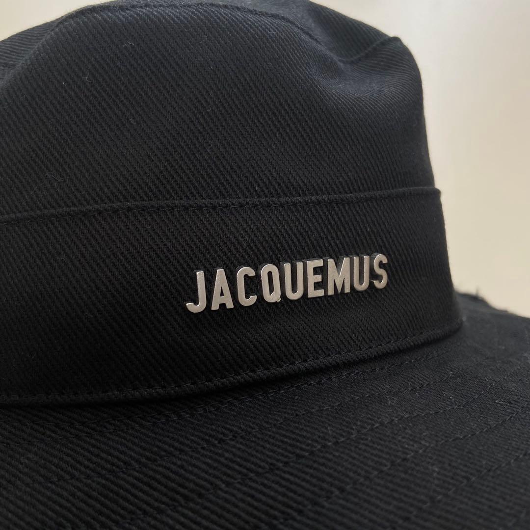 新品　JACQUEMUS ジャックムス フリンジハット　ブラック　黒　帽子
