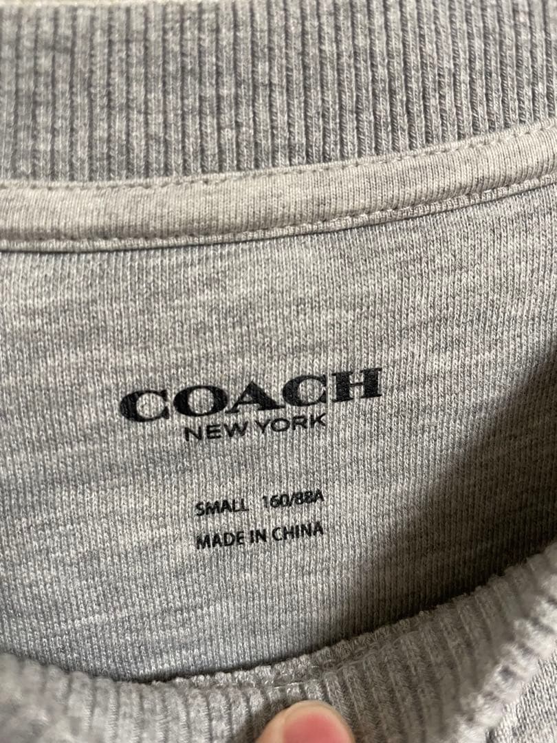 COACH グレー オーバーサイズ スウェット　トレーナー　コーチ