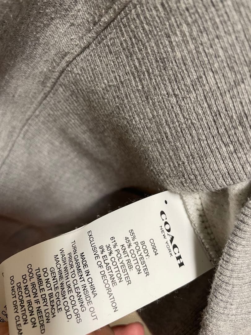 COACH グレー オーバーサイズ スウェット　トレーナー　コーチ