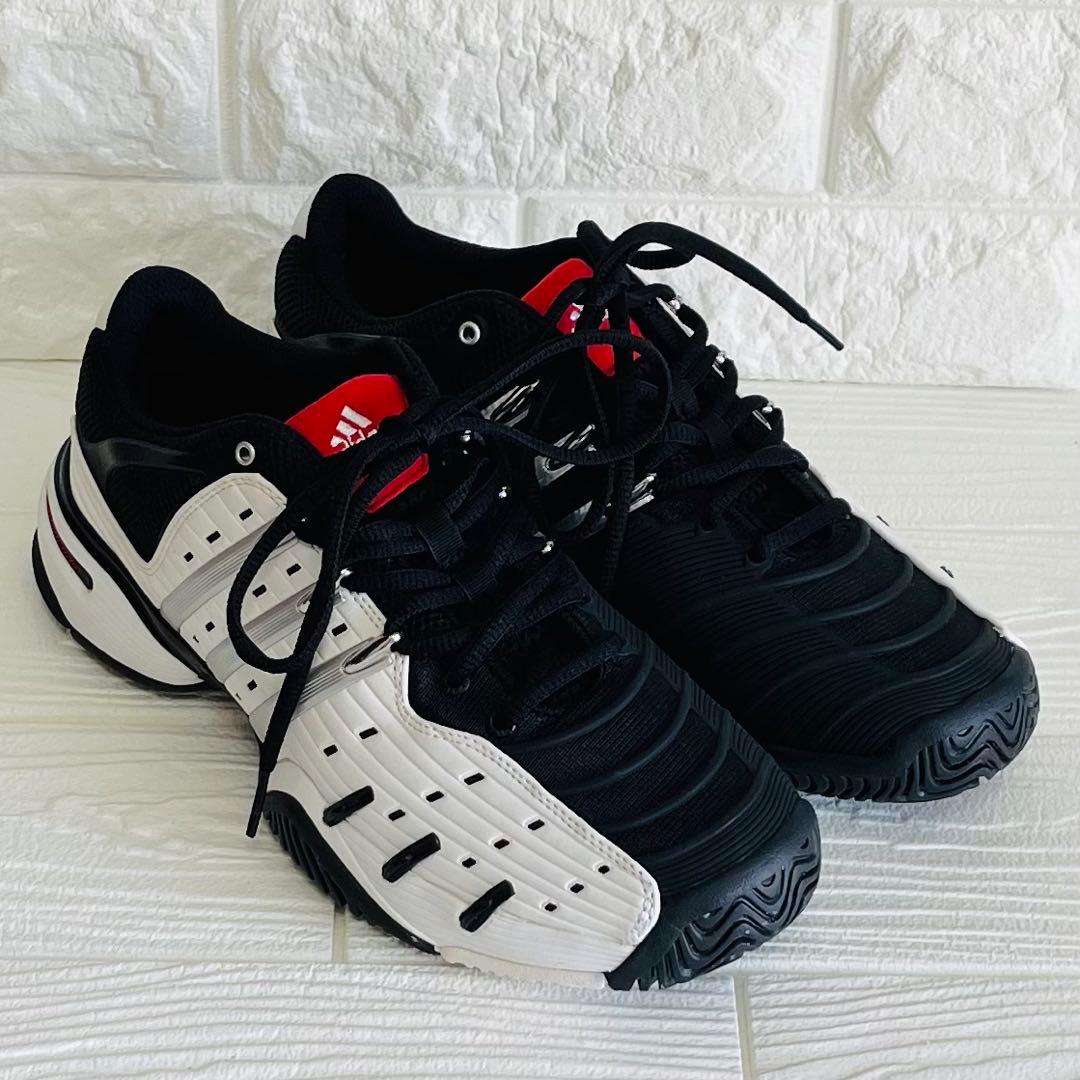 【未使用級】adidas バリケード5 クラシック黒赤白 SIZE 26cm