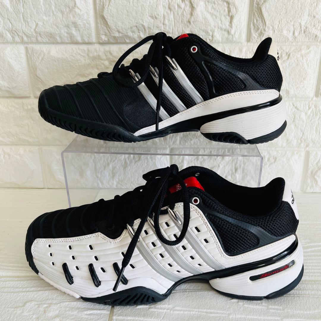 【未使用級】adidas バリケード5 クラシック黒赤白 SIZE 26cm