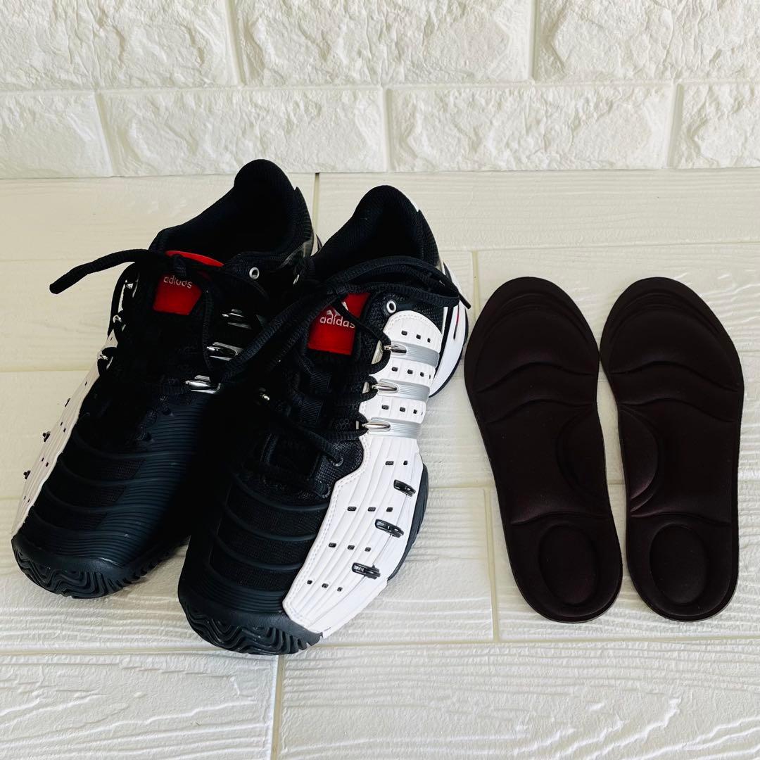 【未使用級】adidas バリケード5 クラシック黒赤白 SIZE 26cm