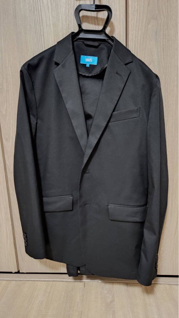 m*i様 WWS ブラック シングルブレストジャケット Ｌ パンツMセット