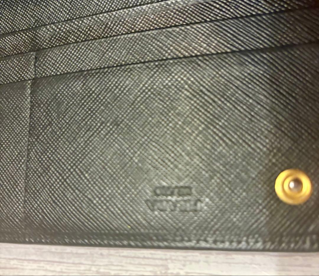 PRADA ブラック 長財布 リボン付き