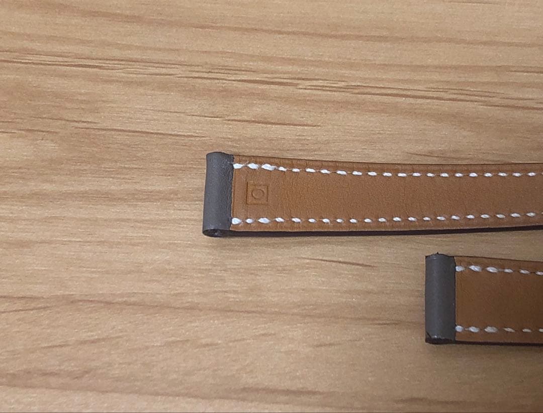 HERMESエルメス腕時計レザーベルト 革ベルト【エトゥープ】