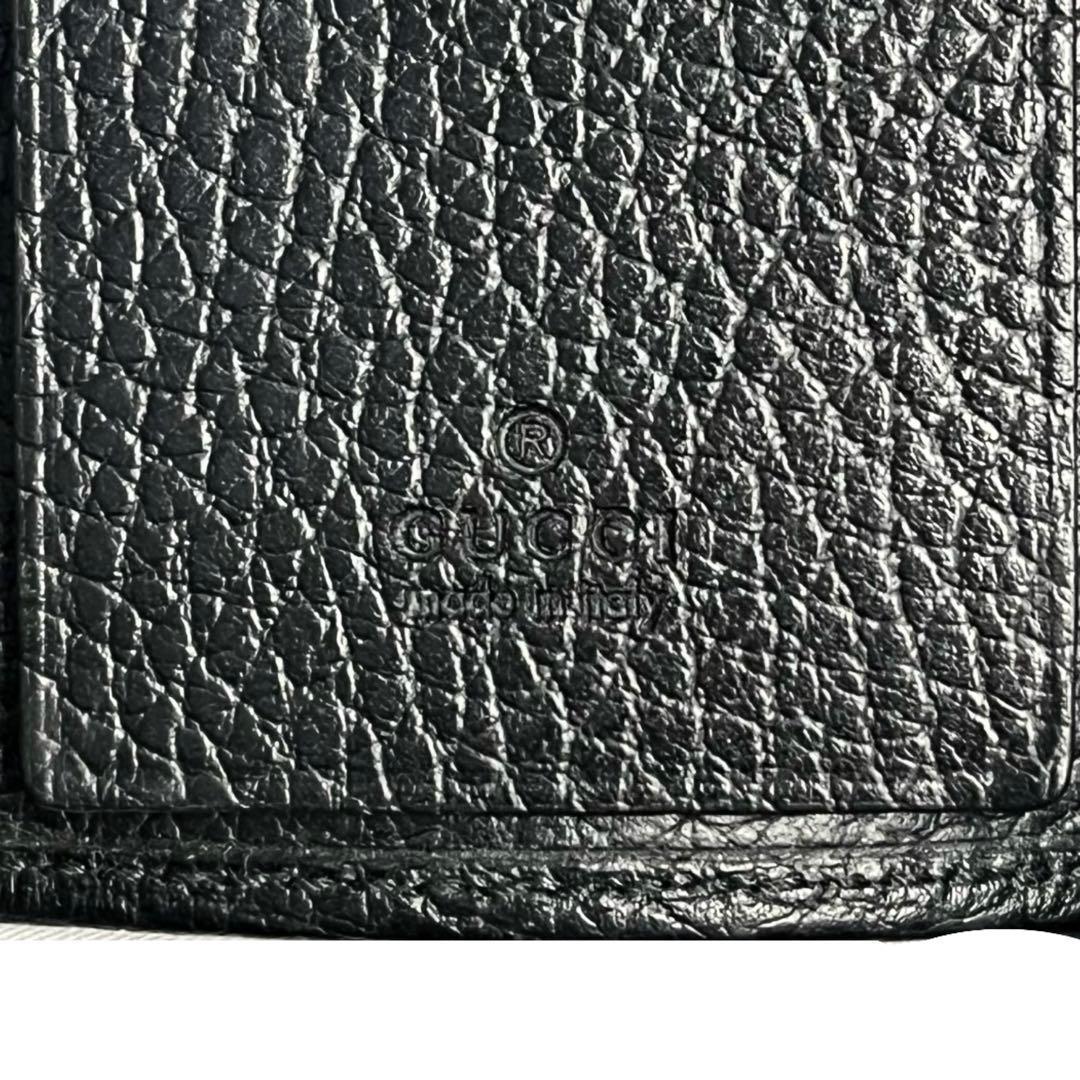 激レア✨グッチ キーケース 6連 クイーンバタフライ レザー マーガレット 黒