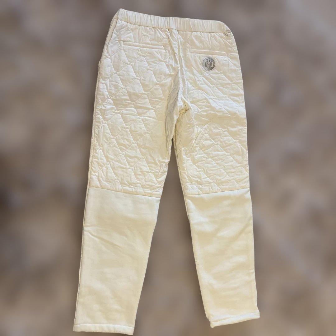 新品未使用】23区ゴルフ M 冬最強防寒パンツ キルティング テーパードパンツ