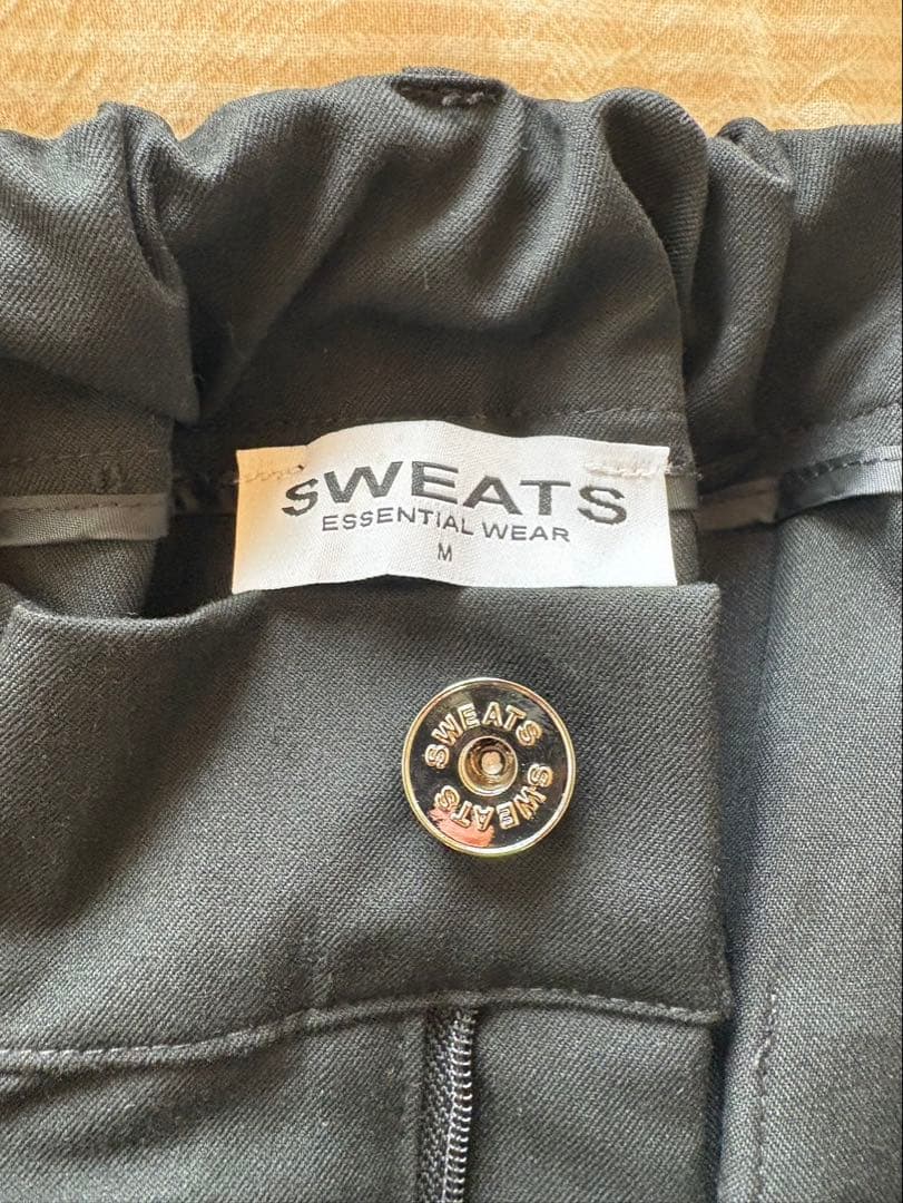 パンツ sweatscollective PLEATED PANT - BLACK M