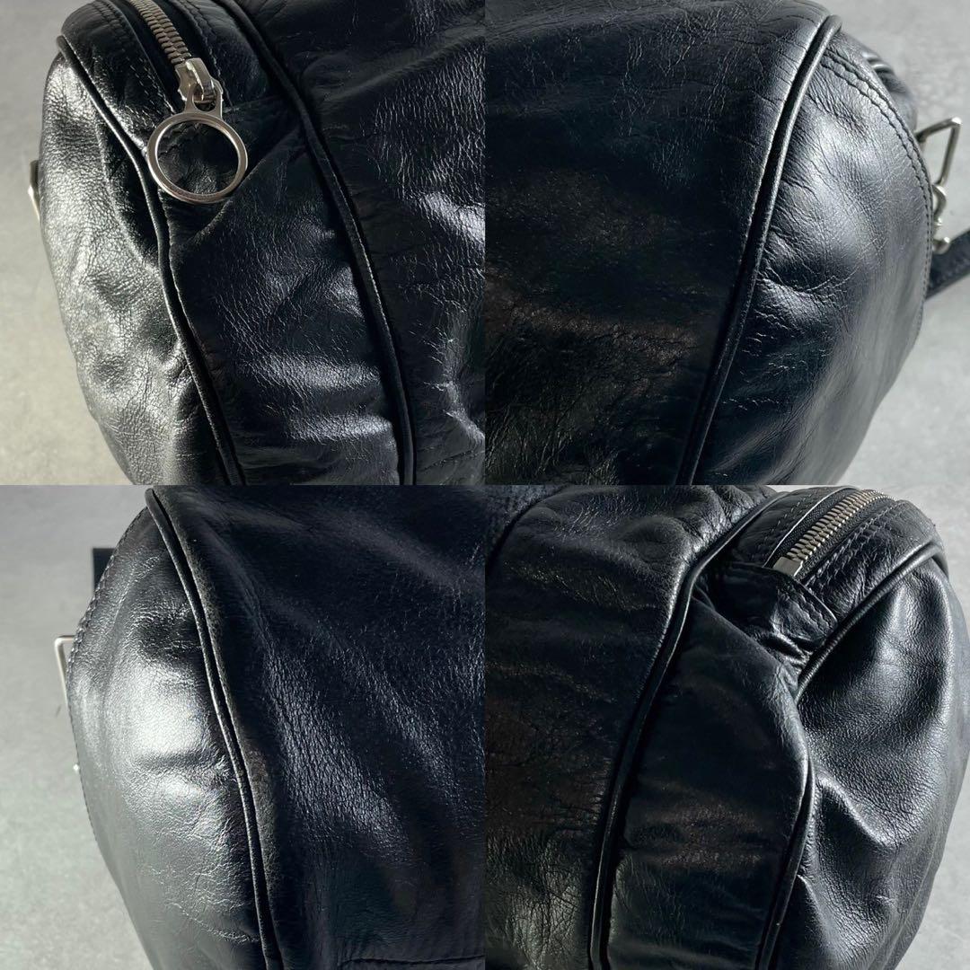 美品 ディオールオム エディ期 05AW グラム期 2way ドラムバッグ 黒