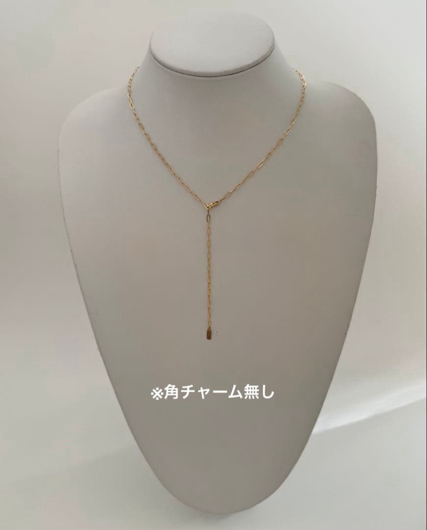 専用K18YG高級クリップチェーンネックレス幅2.7㎜ロブスターフック全長60㎝