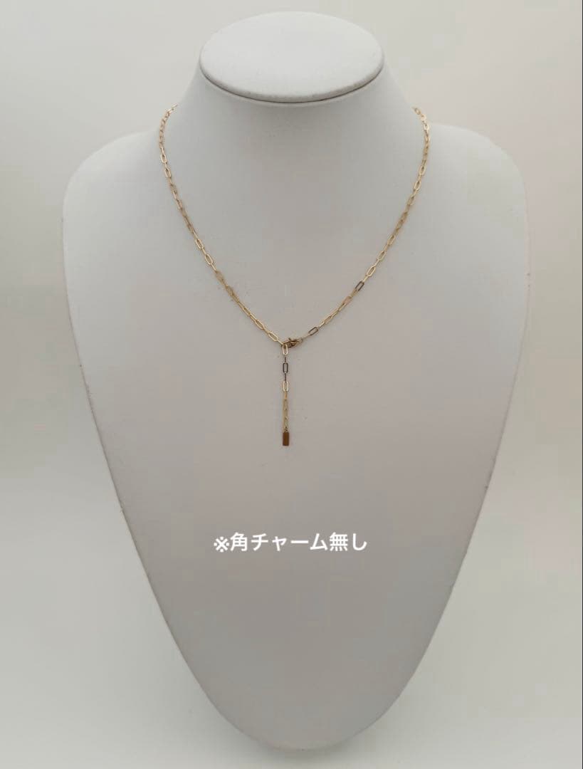 専用K18YG高級クリップチェーンネックレス幅2.7㎜ロブスターフック全長60㎝