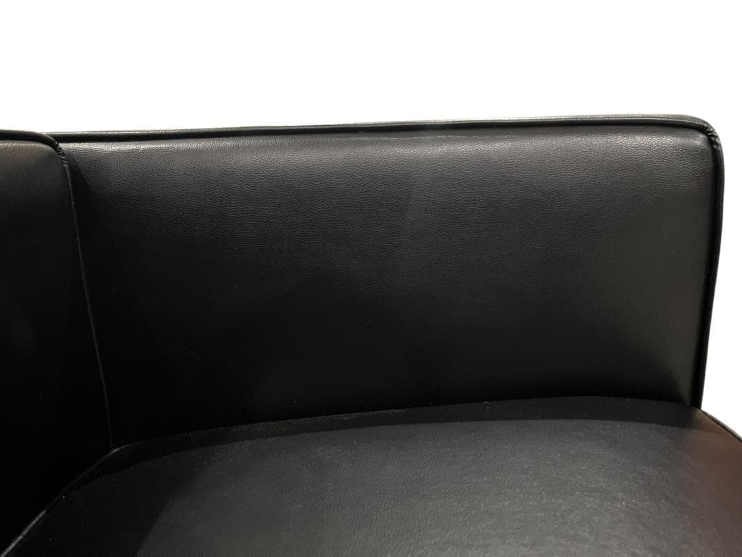 ◇大塚家具 ル・コルビジェ LC2 リプロダクト ソファ ブラック 3シーター