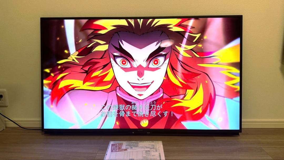 【美品】シャープ アクオス 4T-C55DN1 4K 液晶テレビ 動画 22年製