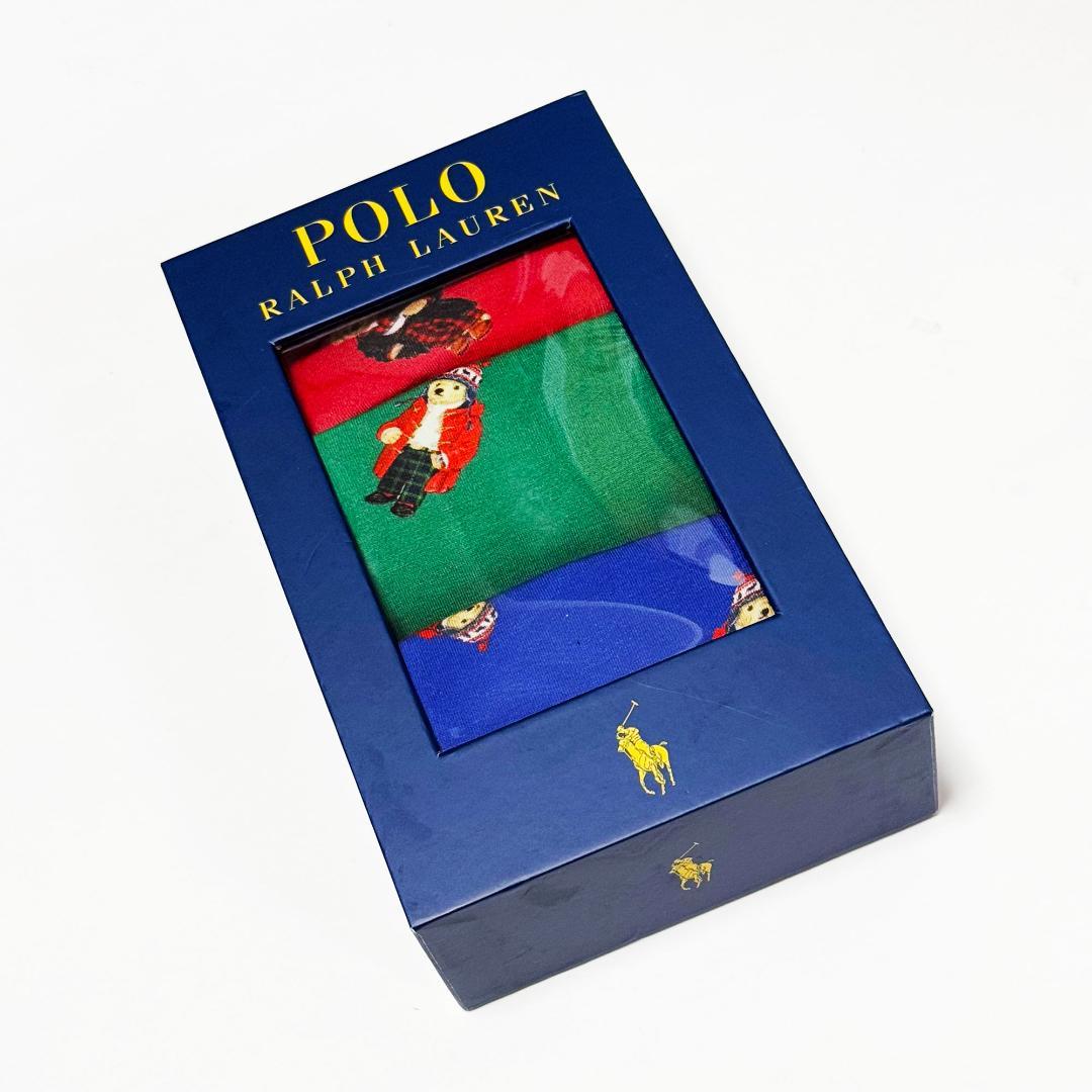 ■POLO/ポロラルフローレン ポロベアーボクサートランクス3点セットS新品D■