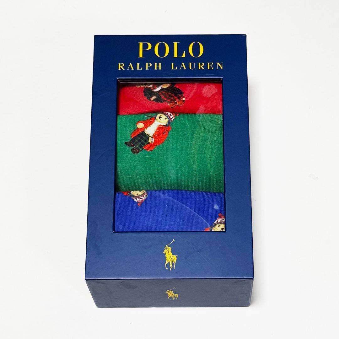 ■POLO/ポロラルフローレン ポロベアーボクサートランクス3点セットS新品D■