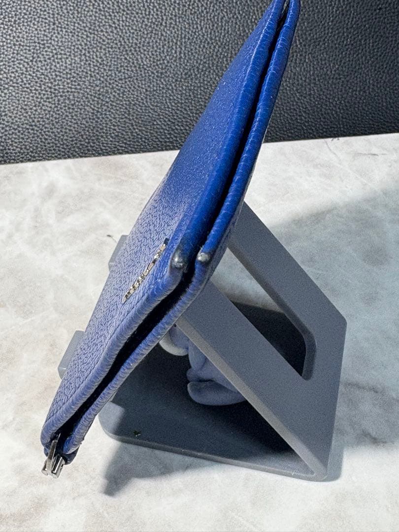 プラダ PRADA マネークリップ 折り財布 ブルー